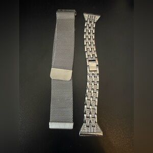 Silver bands for FitBit Versa/Versa2/Versa Lite/Sense